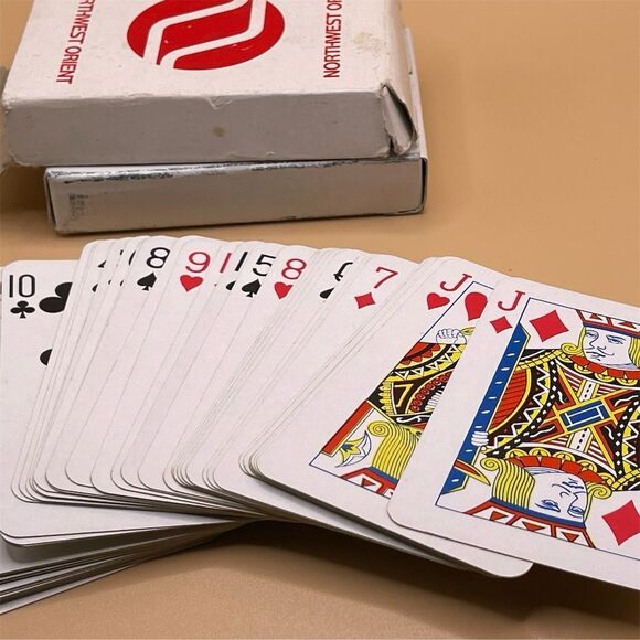 Vintage Northwest Orient Airlines Collectible Playing Cards Deck - Picture 7 of 10